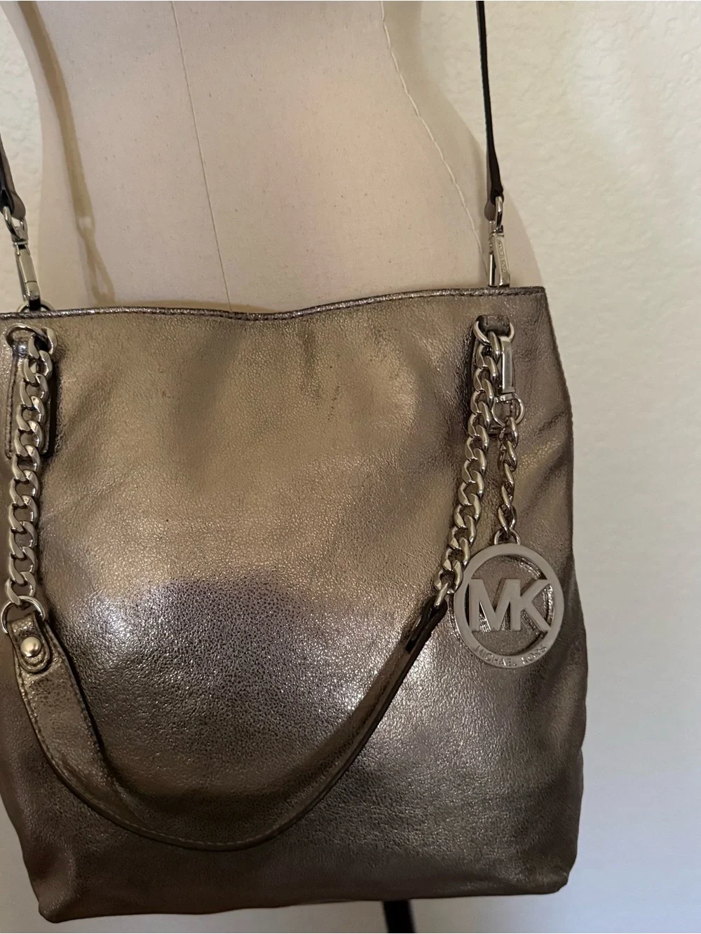 Michael Kors Handbag/Crossbody Bag~Silver